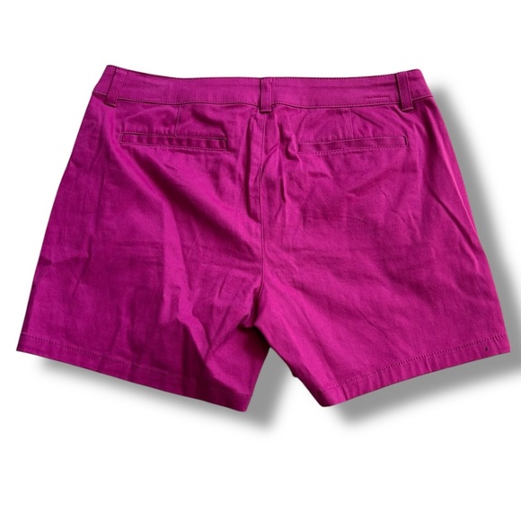 A.N.A. Fuchsia 3.5 inch Inseam Chino Twill Women’s Shorts size 8 - Picture 2 of 5